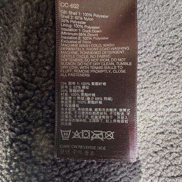 Marmot Down Coat Jacket Womens Insulated 700 Fill Full Zip Fleece Black Puffer L - Picture 12 of 12